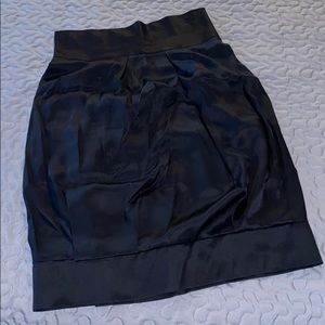 Giorgio Armani Amazing Black Silk Bell Shape Skirt